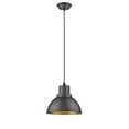 thumbnail image 2 of Chloe Lighting CH2D090RB08-DP1 Ironclad Industrial-Style 1 Light Rubbed Bronze Ceiling Mini Pendant - 8 in., 2 of 3