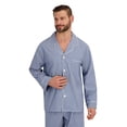 thumbnail image 3 of Hanes Men's Stretch Woven Pajama Set, 2-Piece, Sizes S-2XL, 3 of 4