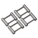 thumbnail image 1 of Monedero Correa Anillos, 4uds 25mm Metal Atornillable Grillete Reemplazo Hebillas para Cuero Bolso Artesanía Bricolaje Accesorios, Oscuro Gris Unique Bargains hebillas, 1 of 5