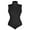 0- Sleeveless Black, variant on Women's Henley Shirt Round Neck Button Down Ribbed Sleeveless Tank Top Long Sleeve Bodysuits