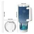 thumbnail image 4 of Fotbe Christmas Trees Pattern 40oz Ice Bully With Handle And Straw Stainless Steel Vacuum Insulated Cup And 2 In 1 Straw Lid, 4 of 8