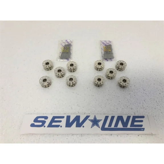 Sewline 20 Needles & 10 Bobbins For Slp-106 & 146 Industrial Sewing Machine