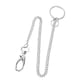 thumbnail image 5 of Llavero colgante de cintura para hombre, cadena larga creativa para jeans, cinturón largo para hombre (plata y blanco), 5 of 7