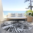 thumbnail image 6 of Addison Rugs Chantille Indoor/Outdoor Transitional Modern Ivory Washable Round Rug, 8' x 8', 6 of 6