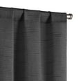 thumbnail image 4 of Mainstays Como Textured Light Filtering Indoor Indoor Curtain Panel Pair, Set of 2, 37” W x 84”L, Black, 4 of 9