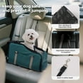thumbnail image 6 of Pet Booster Seat For Cars, Dog Car Carrier With Safety Harness, Portable Travel Vehicle Pet Bed for Small Dogs, Cats Easy-Clean & Sturdy Construction, Green, 6 of 10