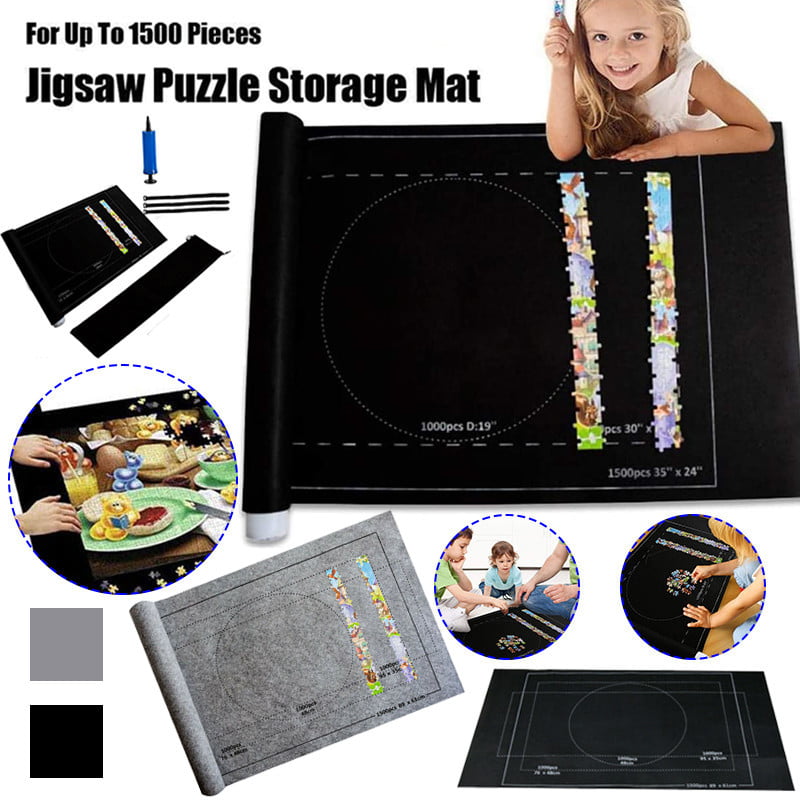 Set Of Puzzle Storage Mats 1500 Piece Jumbo Jigsaw Board Storage Mat Bag New 
