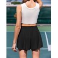 thumbnail image 4 of Oudiya Girls Sport Shorts with Spandex Liner V Crossover 2 in 1 Athletic Running Shorts with Pockets for Kids 5-14Y, 4 of 8