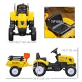 thumbnail image 2 of CoSoTower Ride on Excavator with Back Trailer, Shovel & Rake for 3 Year Old, 2 of 7