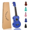 thumbnail image 1 of Ukelele soprano POMAIKAI para principiantes de 21 pulgadas con funda, color azul, 1 of 8
