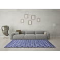 thumbnail image 3 of Ahgly Company Machine Washable Indoor Rectangle Abstract Blue Modern Area Rugs, 5' x 7', 3 of 4