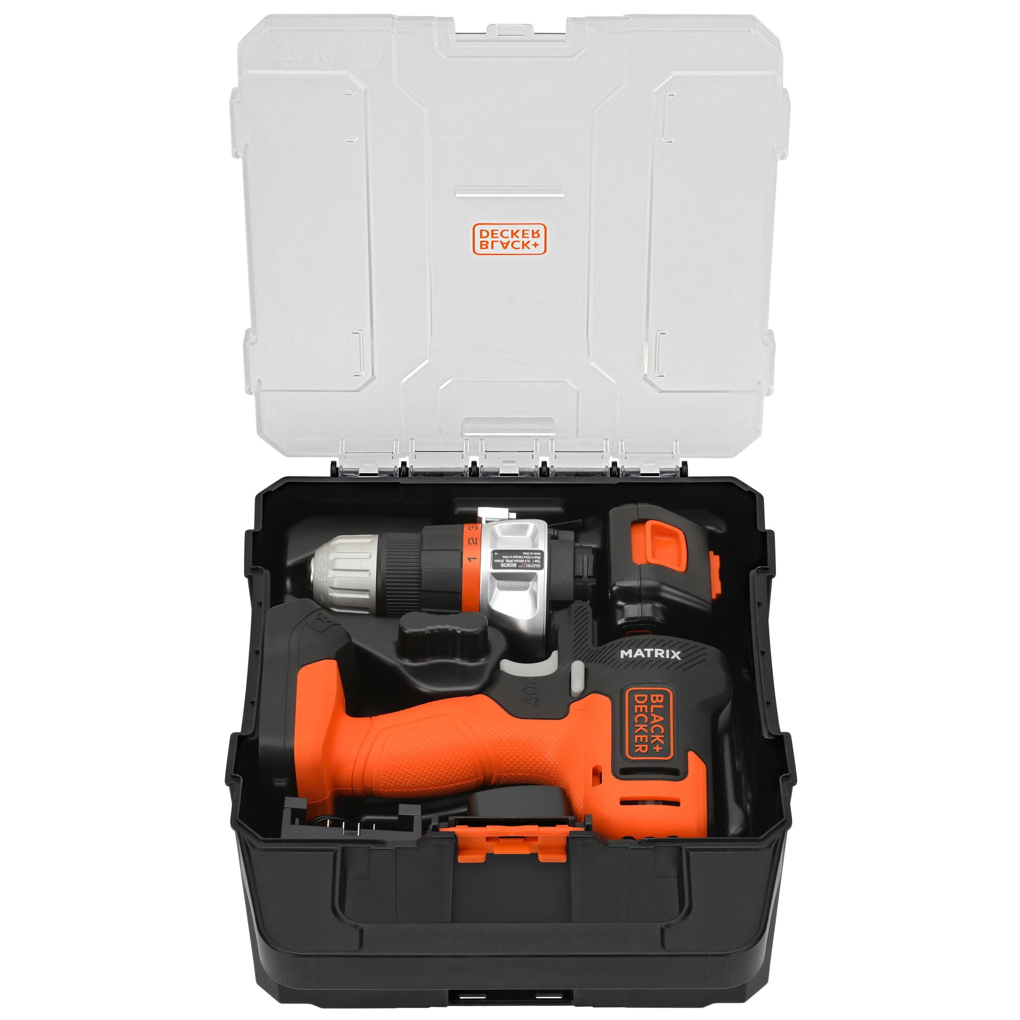 BLACK+DECKER BDCDMT1202KTJC1 MATRIX 20V MAX, POWERCONNECT Drill Driver, 20V 1.5Ah 300 RPM, 2 Piece
