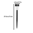 thumbnail image 4 of Solar Pathway Lights, 11.6" Waterproof Outdoor Solar Stake Lights with Auto On/Off, Landscape Yard Lights for Lawn, Patio, Walkway, Driveway Decor, 4 of 8