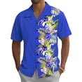 thumbnail image 4 of IWRICH Men's Tropical Floral Printed Shirts Plus Size Button down Summer T Shirts Camp Collared Casual Fashion Vacation Tops Blue XXXXL, 4 of 4