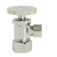 thumbnail image 4 of Westbrass 15" Bendable Corrugated Faucet and Toilet Supply Kit with Round Handle Angle Stop, Polished Nickel, 4 of 7