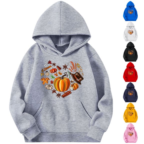 Nmnitkp Boys And Girls Hoodie Sweatshirt,Boys Sweatshirts Hooded,Hoodies for Teen Girls Fashion Fleece Pullover Tops Kids Clothes Gray,4 Years