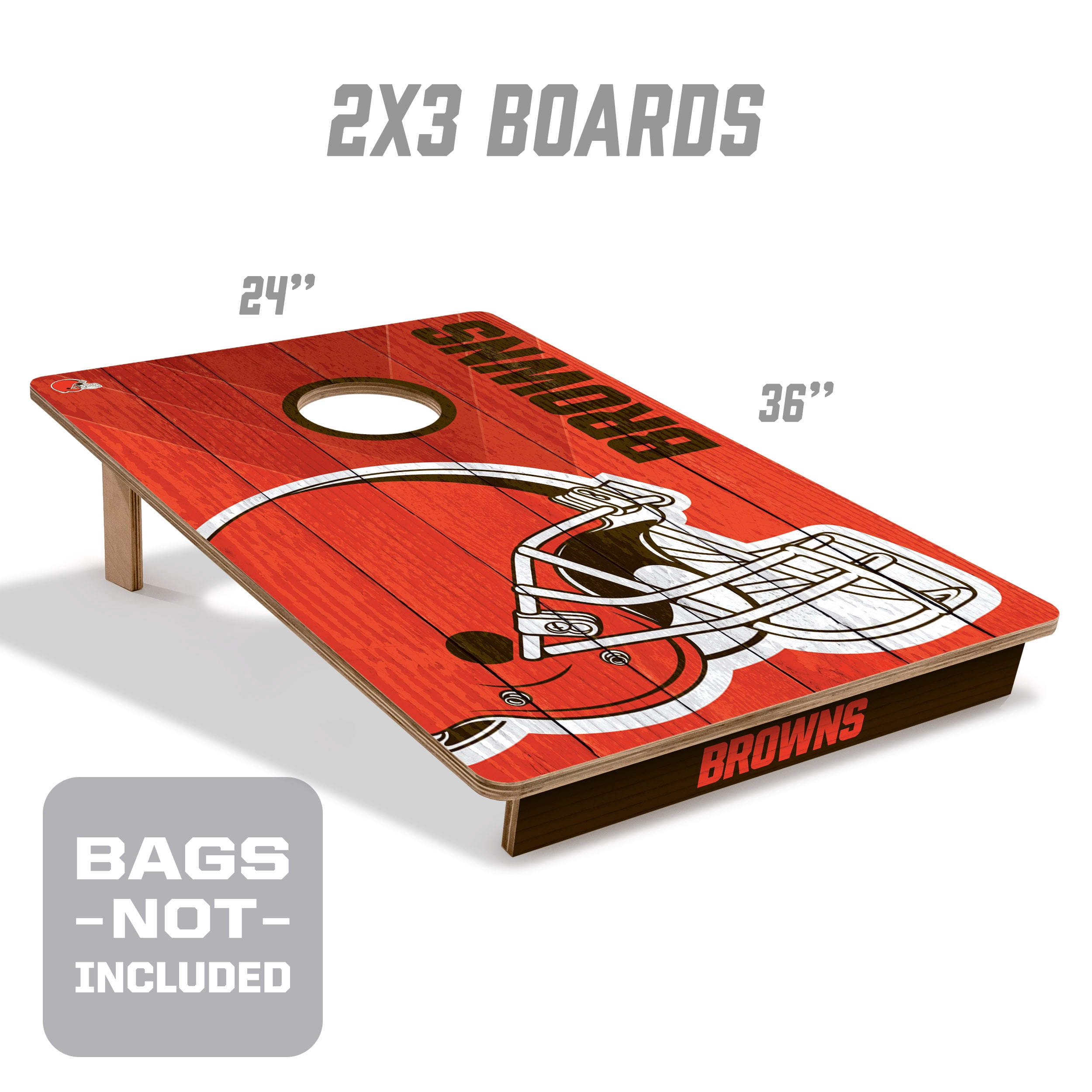 YouTheFan NFL Cleveland Browns 2' x 3' Cornhole Game No Bags
