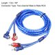 thumbnail image 3 of Dos-canales Macho a Macho RCA Adaptador Audio Estéreo Cable 59 Pulgadas Azul 1Uds Unique Bargains cables de audio rca, 3 of 3