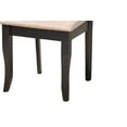 thumbnail image 7 of Baxton Studio Thea Modern Beige Fabric and Dark Brown Finished Wood 5-Piece Dining Set, 7 of 7