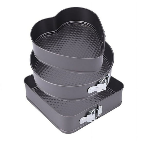 3Pcs Springform Cake Pan Non-Stick Cheese Cake Pan, Removable Bottom Leakproof Cake Pan for Baking Enthusiast