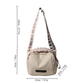 thumbnail image 3 of MMYGU Nylon Crossbody Bag For Women With Wide Floral Strap Casual Small Square Shoulder Bag Lightweight Durable Zip Closure Purse, 3 of 7