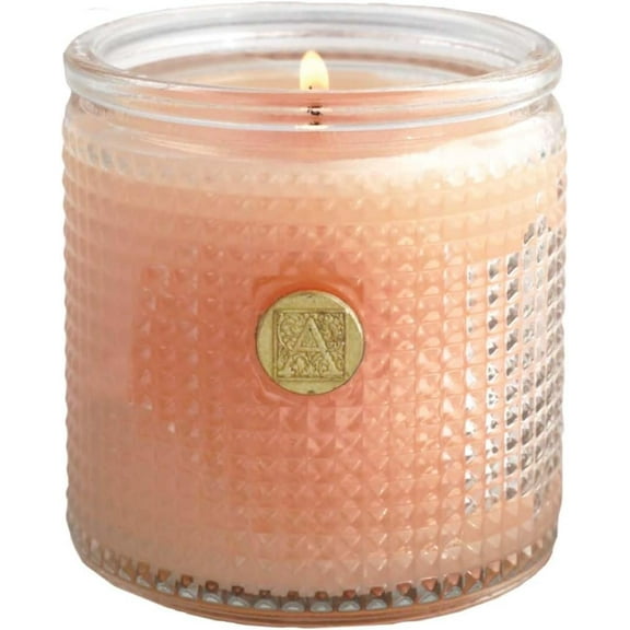 Tangerine Dreams Aromatique Textured Glass 6 oz Scented Jar Candle