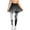 Black White Coconut Tree Hawaii Style, variant on Aesthetic Groovy Flowers Tennis Skirt with Leggings for Women Lady Active Golf Tennis Skorts Lady High Waist Yoga Leggings Skirts Gym Sport Pants,Size 3XL