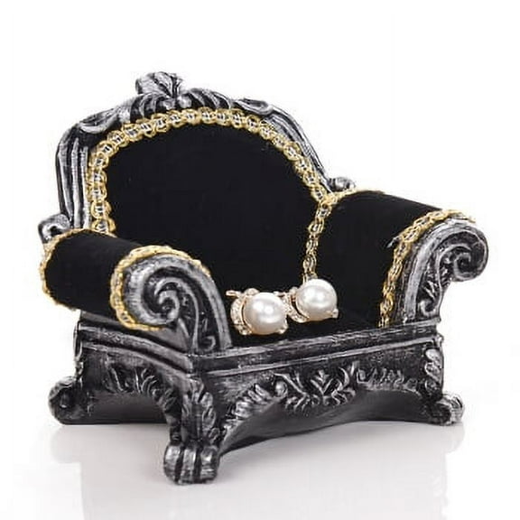 Jewelry Organizer Rings Display Stand Holder Tray Wedding Decor Sofa Model Ring Display Rack Creative Sofa Design