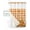 Orange, variant on No Hook Shower Curtain with Snap in Liner, Modern Minimalist Leaf Pattern Hotel Shower Curtains for Bathroom, Washable Shower Curtain Liner Set with Mesh Top Window, 72"x72"