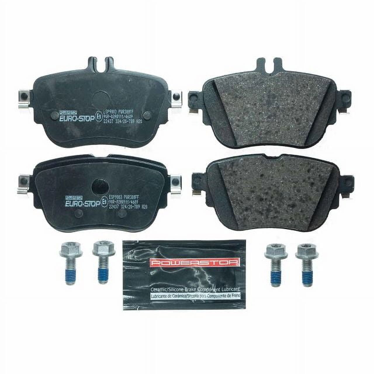 Power Stop Rear Euro-Stop ECE-R90 Certified Brake Pad ESP9003