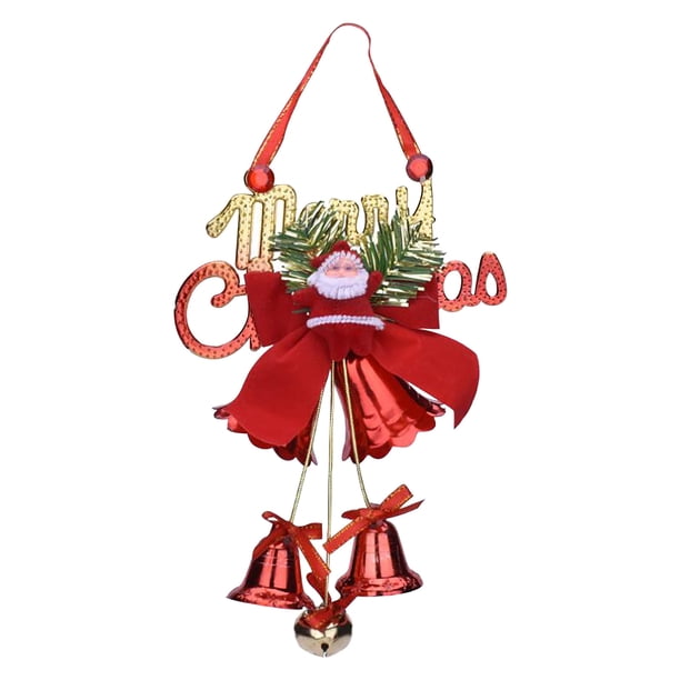 Colgante de árbol de Navidad Colgante de decoración de Navidad Colgante de regalo de Navidad de campana de Santa Wmkox8yii fhajkh1893