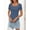 Dustyblue, variant on Womens Summer Top Lace Square Neck Y2K Shirts Black l