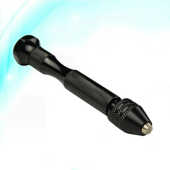 MEIBUTYUP Precision Pin Vise Hand Drill with Adjustable Chuck for Wax, Plastic, Model Craft Drilling - Black