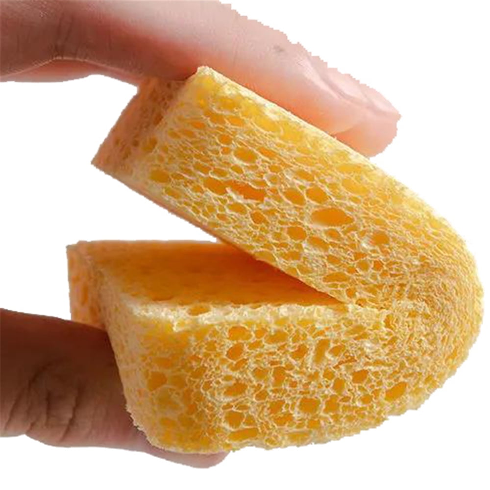 12-Count Kitchen Sponges- Compressed Cellulose Cleaning Sponges Non-Scratch  Natural Sponge for Kitchen Bathroom Cars, Funny Cut-Outs DIY for Kids