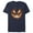Navy Blue, variant on Men's Lost Gods Evil Pumpkin Face Graphic Tee Charcoal Small
