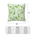 thumbnail image 2 of Throw Pillow Covers, Cute Avocado Green Love Soft Square Pillow Cases with Invisible Zipper for Couch Bed Sofa, Farmhouse Fall Home Decor 20"x20", 2 of 7