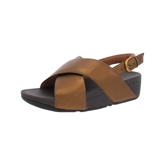 Fitflop Womens Lulu Cross Leather Backstrap Slingback Sandals