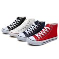 thumbnail image 2 of Zapatillas de lona con cordones para hombre y mujer, zapatos de deporte informales, cómodos y transpirables, vulcanizados, a la moda, 1 unidad, 2 of 5
