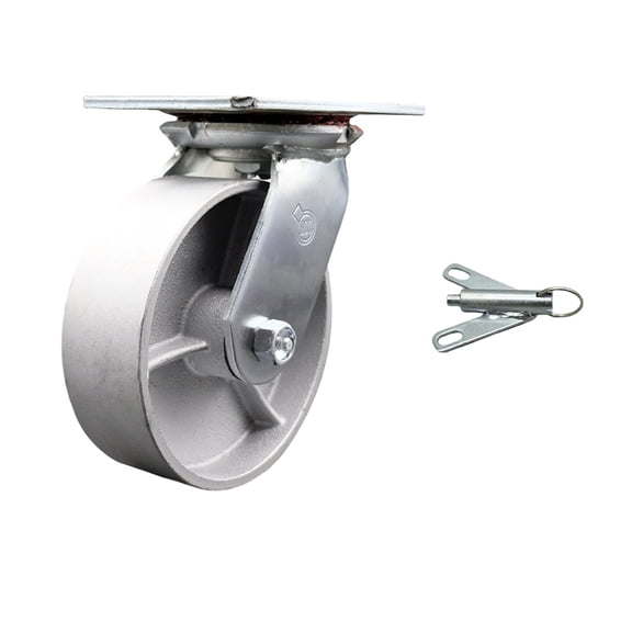 6 Inch Heavy Duty Semi Steel Caster with Ball Bearing and Swivel Lock SCC