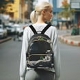 thumbnail image 7 of FORMRS Mini Backpack Purse for Women Travel Daypack Casual Shoulder Bag, Sitting on The Moon, 7 of 7