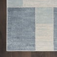 thumbnail image 6 of Nourison Astra Machine Washable 4' x 6' Blue Ivory Modern Indoor Flatweave Rug, 6 of 11