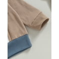 thumbnail image 6 of Bagilaanoe 2PCS Toddler Baby Boy Long Pants Set Contrast Color Long Sleeve Sweatshirt Pullover Tops + Sweatpants 6M 12M 18M 24M 3T Kids Casual Sweatsuits, 6 of 9