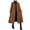Orange, variant on Womens Corduroy Coats Retro Classic Button Down Jackets Lapel Neck Long Coat Fall Winter Casual Lightweight Jacket Fashion Outerwear with Side Pockets