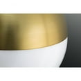 thumbnail image 3 of Progress Lighting Globe Collection 1-Light Pendant, Steel, Brushed Bronze, Opal Glass Shade, 3 of 10
