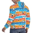 thumbnail image 6 of Lsque Shark On Line Pattern Casual Men's Hoodie,Hooded Sweatshirt with Kangaroo Pocket,Pullover Hoodie-XX-Large, 6 of 7