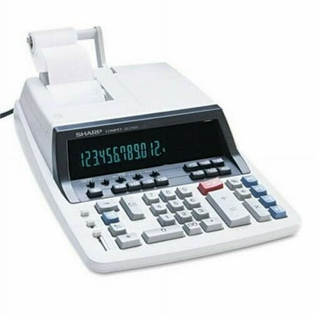 Sharp QS2760H 2-Color Ribbon 12 Digit Printing Calculator, Blk/Red (SHRQS2760H)