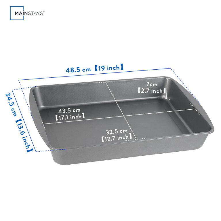 Mainstays 17x13" Gray Nonstick Jumbo Roasting Pan photo 3