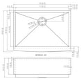 thumbnail image 4 of 30 inch Farmhouse/Apron Front Single Bowl Kitchen Sink, 4 of 4