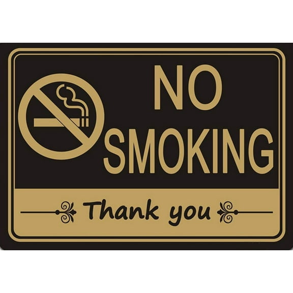 No Smoking Thank You Sign Vintage Poster No Smoking Sign Metal Tin Sign Wall Decor Home Bedroom Office Club Bar Pub 8x12 Inch