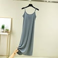 thumbnail image 2 of Nightgowns for Women Solid Color A Base Petticoat Loose Dresser for Bedroom,Blue,XL, 2 of 4